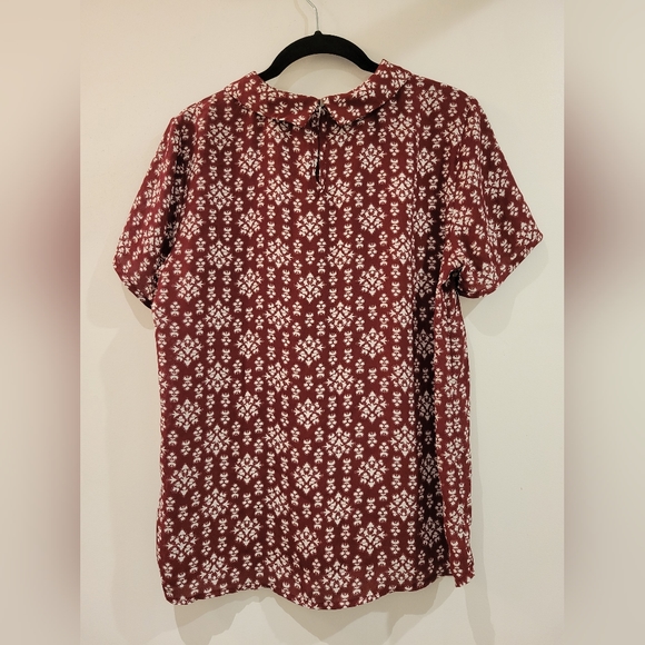 Twik Short Sleeve Collared Blouse - Picture 2 of 4